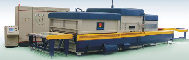 玻璃双曲弯钢化玻璃钢化机组