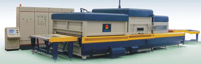 玻璃双曲弯钢化玻璃钢化机组